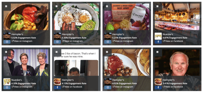 Sortowanie postów według widoku siatki