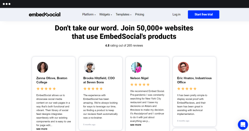 谷歌评论小部件