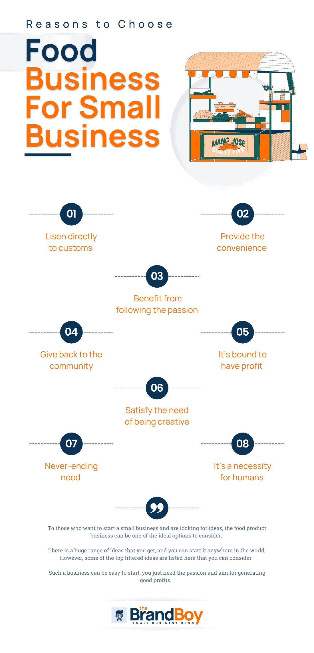 powody rozpoczęcia biznesu spożywczego