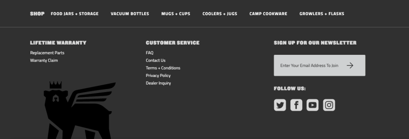 Contoh situs ecommerce terbaik: Stanley PMI