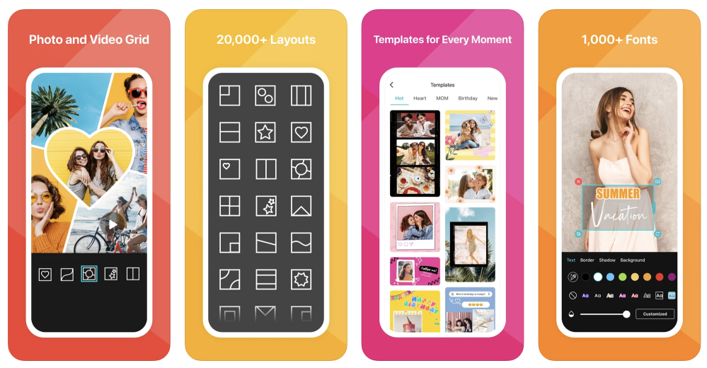 フォトグリッドで美しいグラフィックを作成する