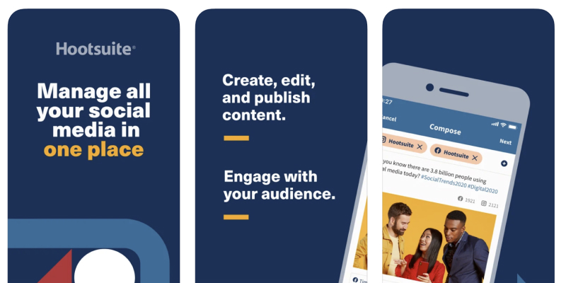 貴重なコンテンツを管理するためのhootsuite便利なツールとソーシャルメディアコンテンツ作成者ツール