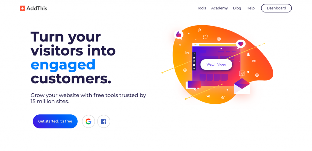 widget de mídia social wordpress