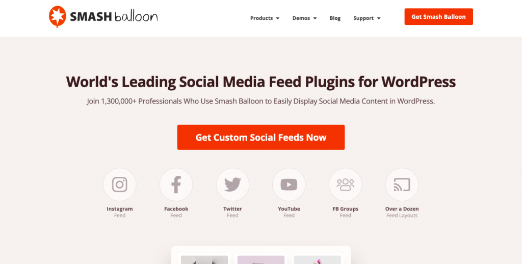 widget social para site