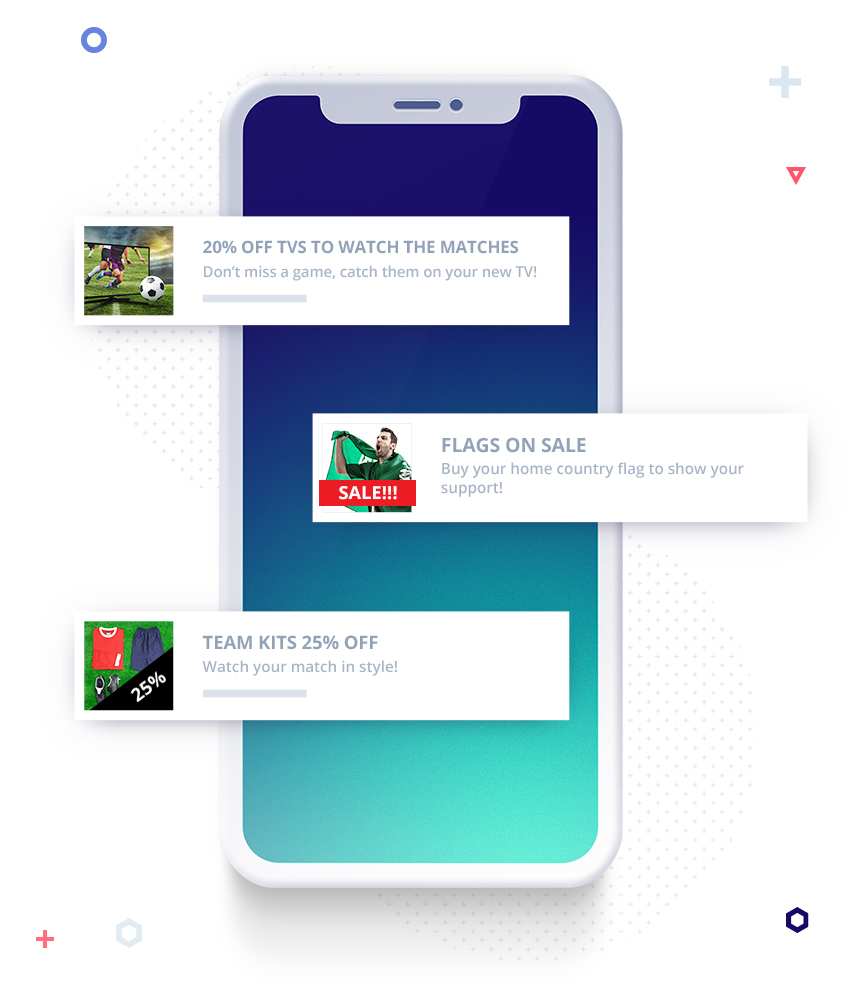 push пример электронной коммерции