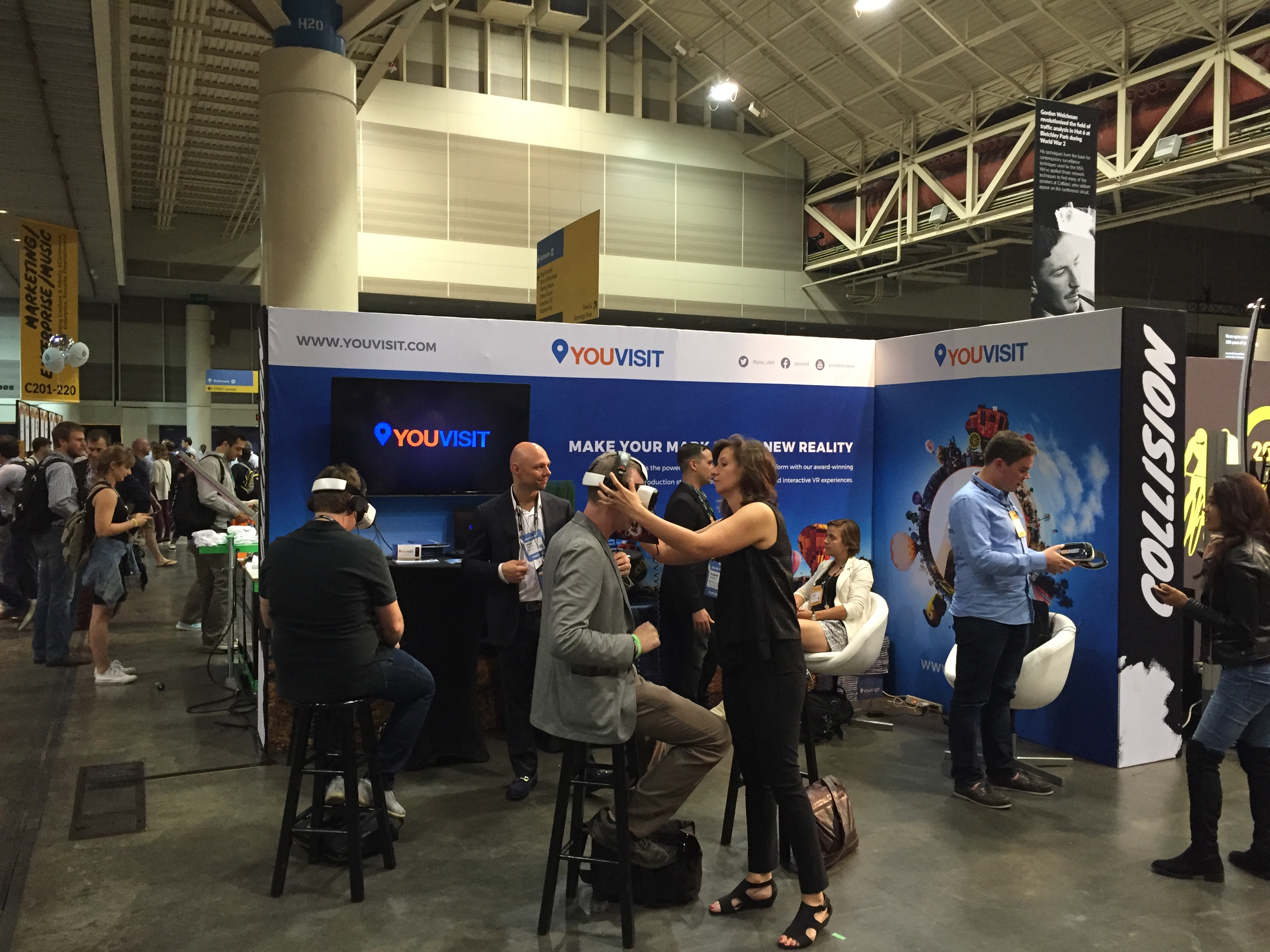 Démonstrations de réalité virtuelle à Collision Conference 2016