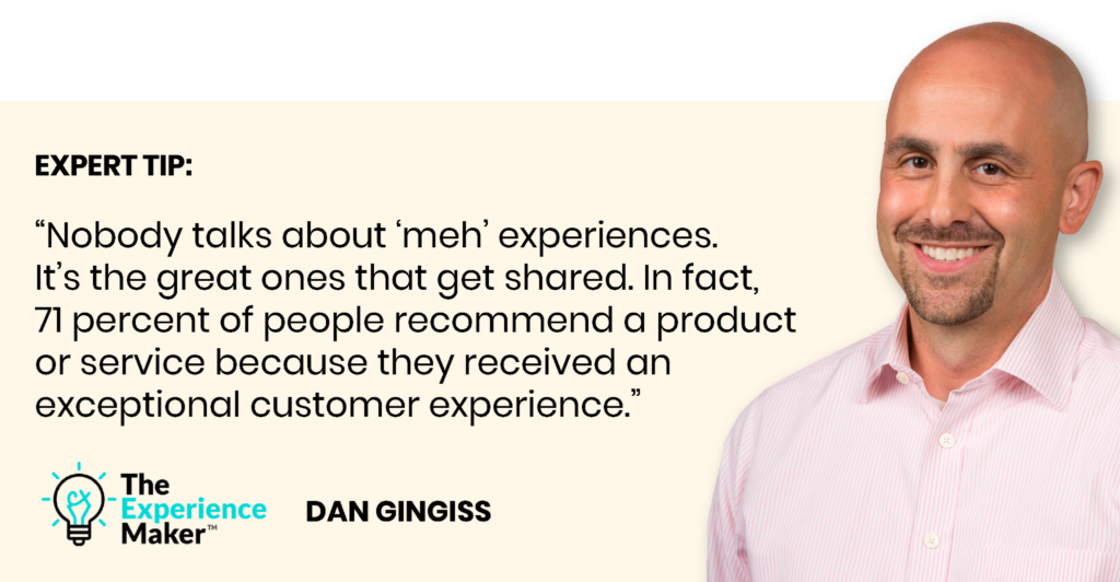 Un consejo experto de la leyenda de CX Dan Gingiss.