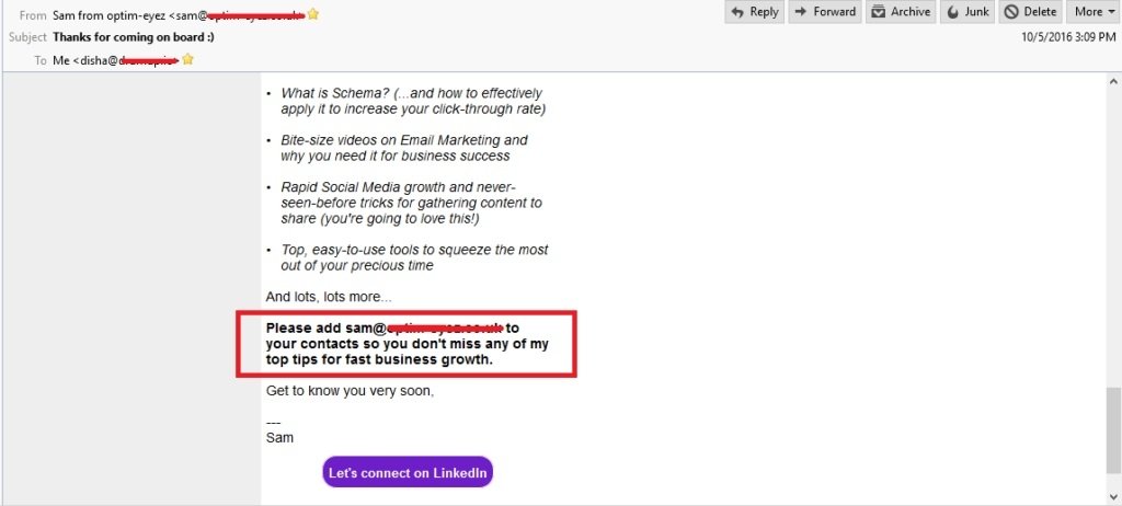 电子邮件外展时间表