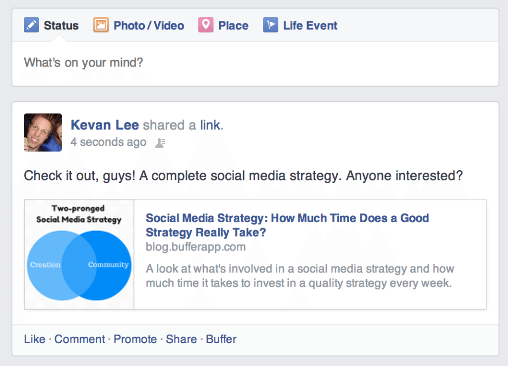 社交媒體臉書帖子