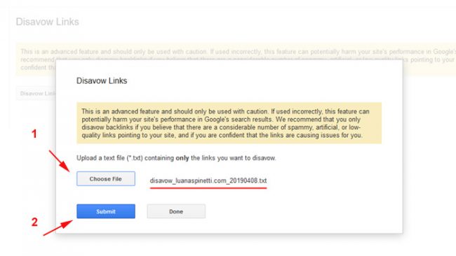 rejeitar gerador de arquivos