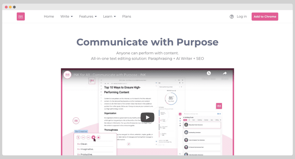 3 2022 年最佳 AI 写作软件(排名)5 inkforall editor