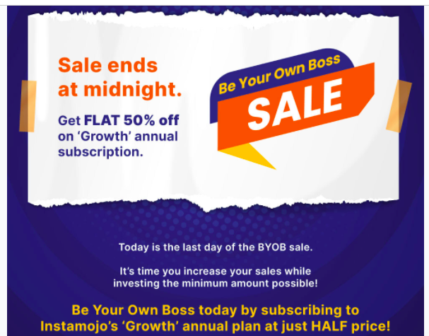 BYOBセールメール送信者