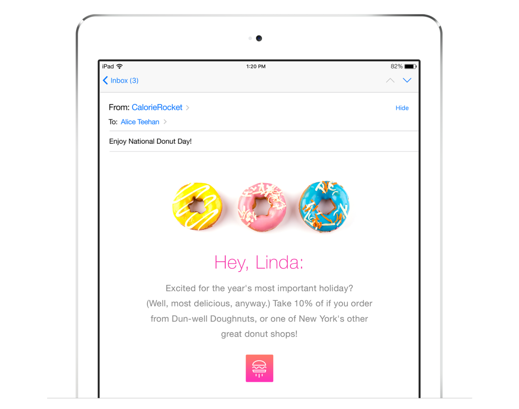 Mensagem personalizada baseada em localização
