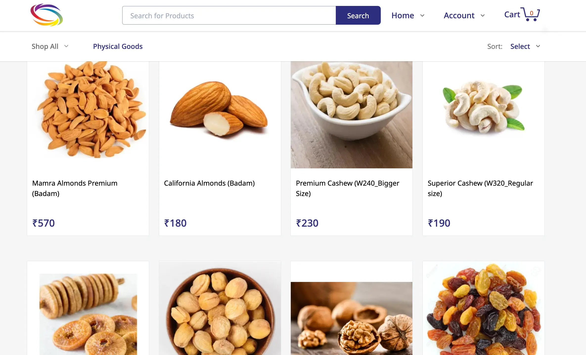 ขายผลไม้แห้งออนไลน์