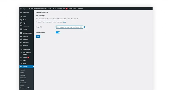 Imaginea tabloului de bord Freshworks CRM