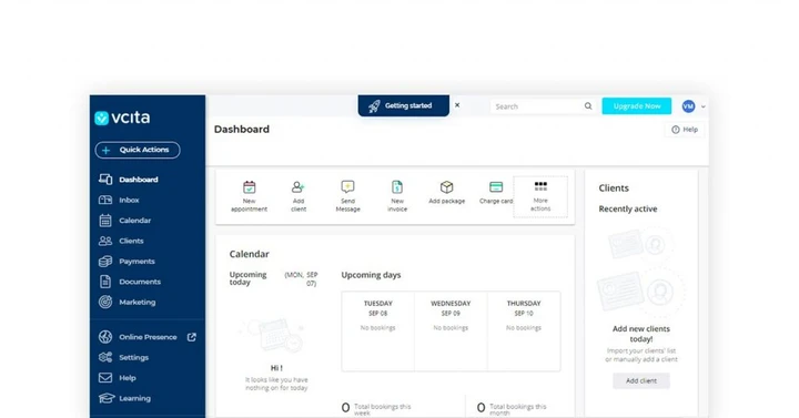 รูปภาพแดชบอร์ด Vcita