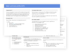 理想的客户档案ICP模板和定义