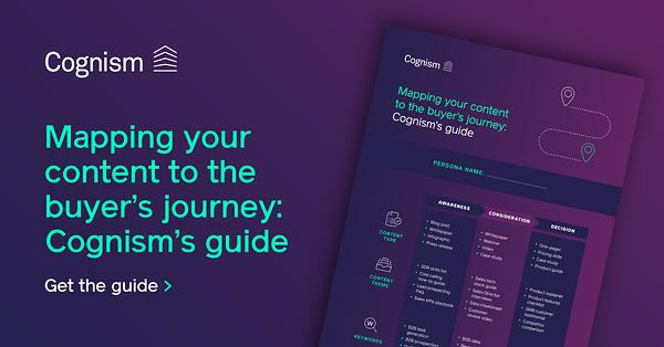 cartografierea călătoriei cumpărătorului de conținut