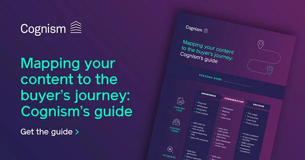 cartografierea călătoriei cumpărătorului de conținut