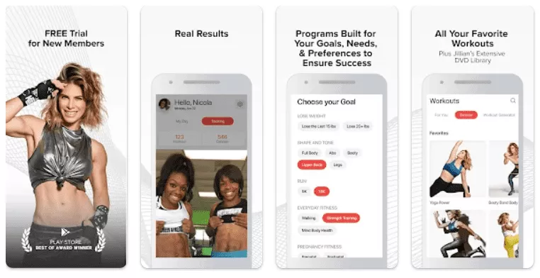 Jillian Michaels aplicația My Fitness Workout
