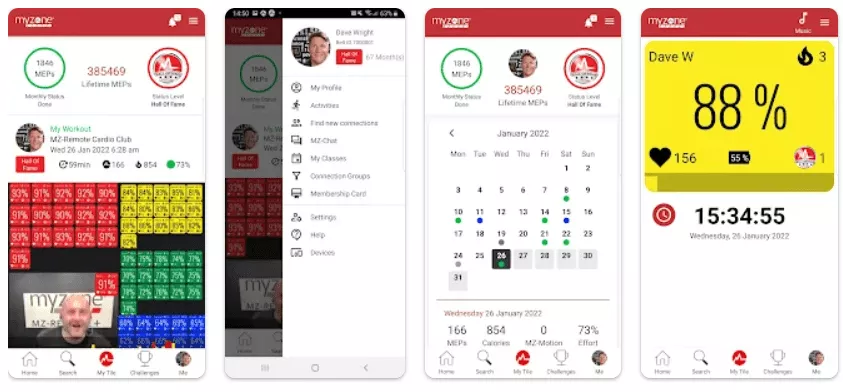 Aplicația de antrenament MyZone