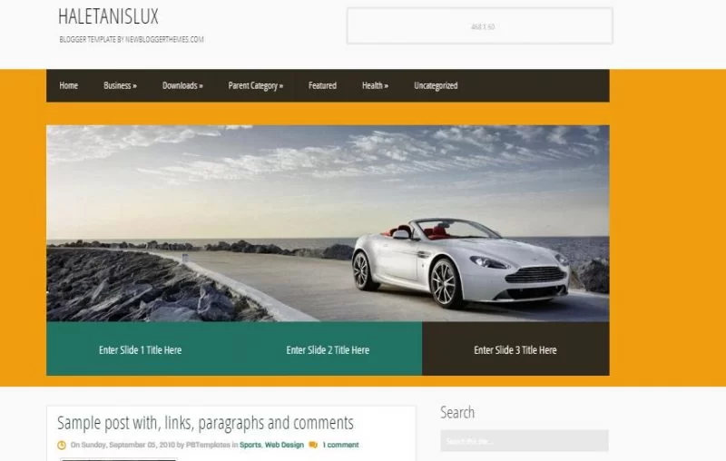 Haletanislux Blogger-Vorlage