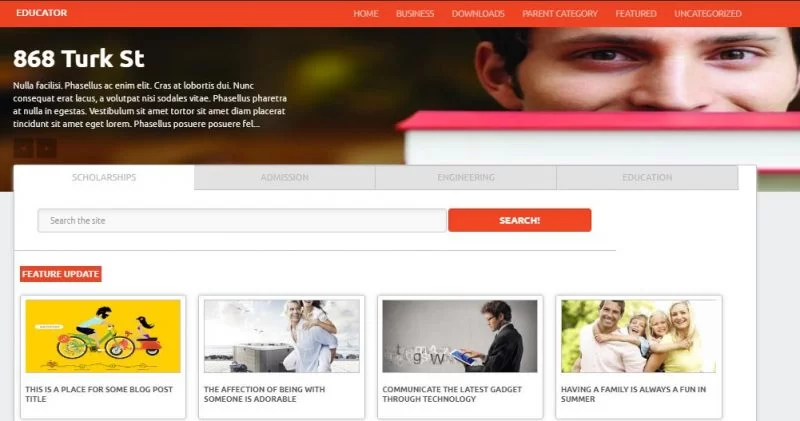 Blogger-Vorlage für Pädagogen