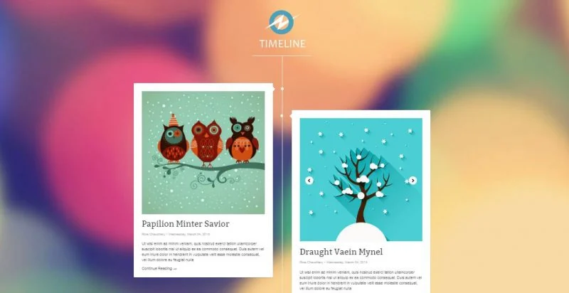 Timeline Blogger-Vorlage