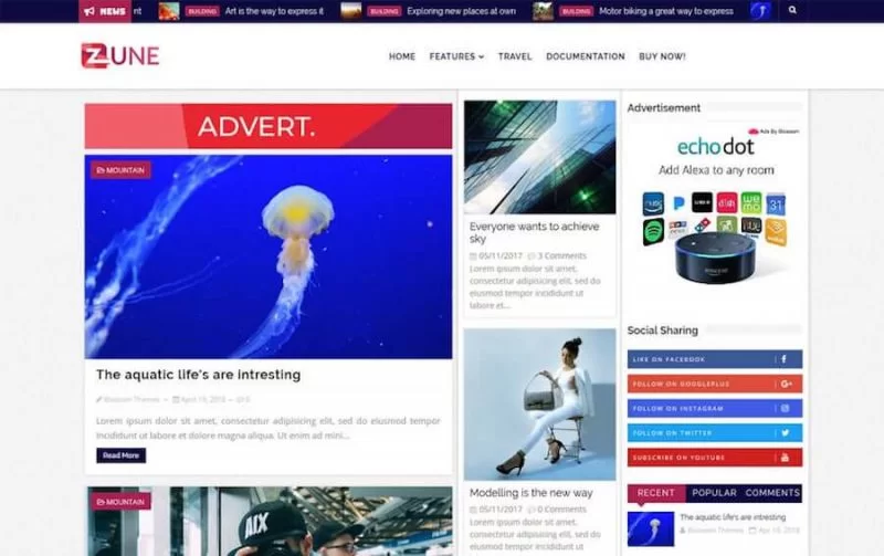 Zune-Responsive-Blogger-Template