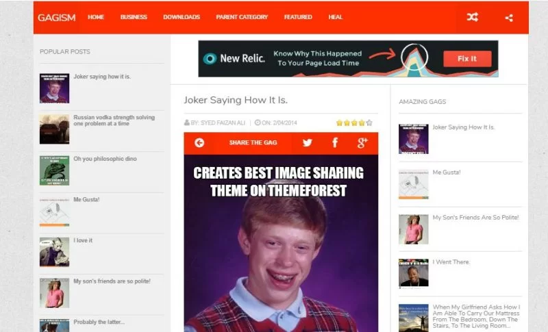 Gagism Blogger-Vorlage