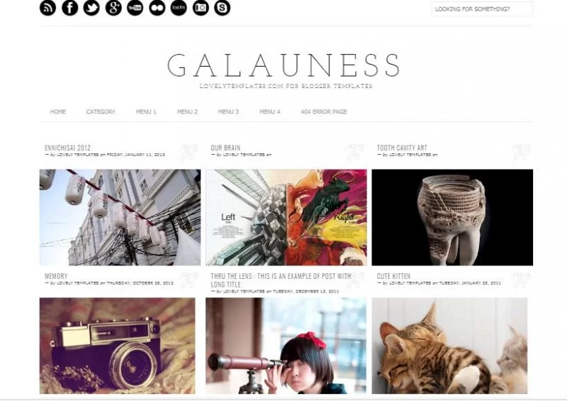 Galauness Grid Blogger-Vorlage