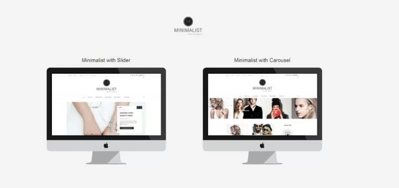 Minimalistische Blogger-Vorlage