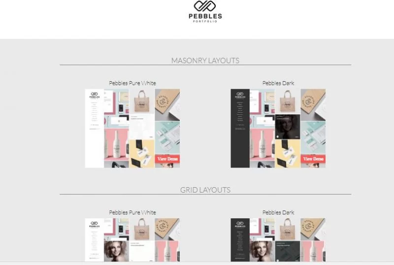 Pebbles-Portfolio-Blogger-Vorlage