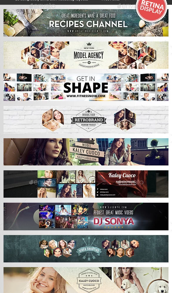 多用途 YouTube 频道横幅