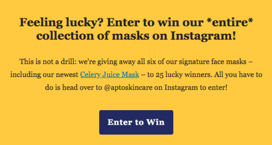 giveaway email examples 02 - 6 Giveaway Email Examples to Inspire Your Own Strategy