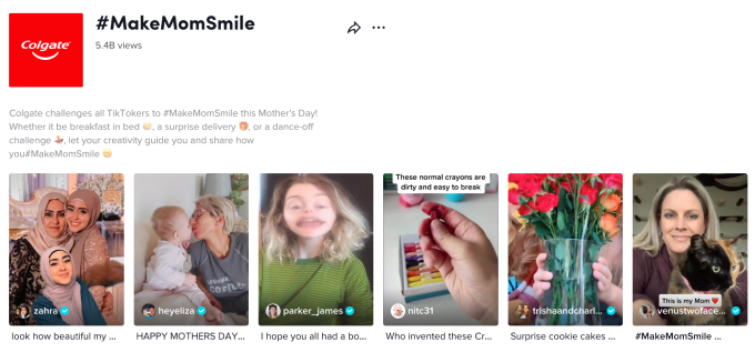 วิธีใช้ TikTok สำหรับธุรกิจ - The Ultimate Guide (2022) 18 Colgate’s #MakeMomSmile challenge