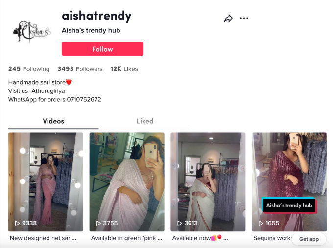 วิธีใช้ TikTok สำหรับธุรกิจ - The Ultimate Guide (2022) 10 aisharendy tiktok account