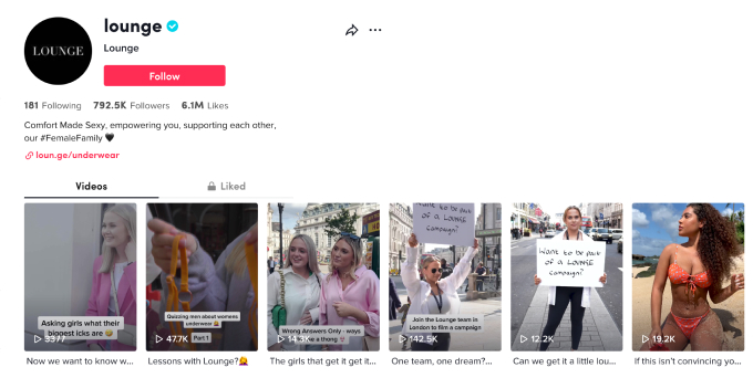 วิธีใช้ TikTok สำหรับธุรกิจ - The Ultimate Guide (2022) 17 Lounge underwear