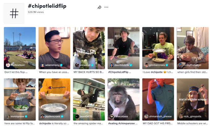 วิธีใช้ TikTok สำหรับธุรกิจ - The Ultimate Guide (2022) 19 chipotle’s #LidFlip challenge