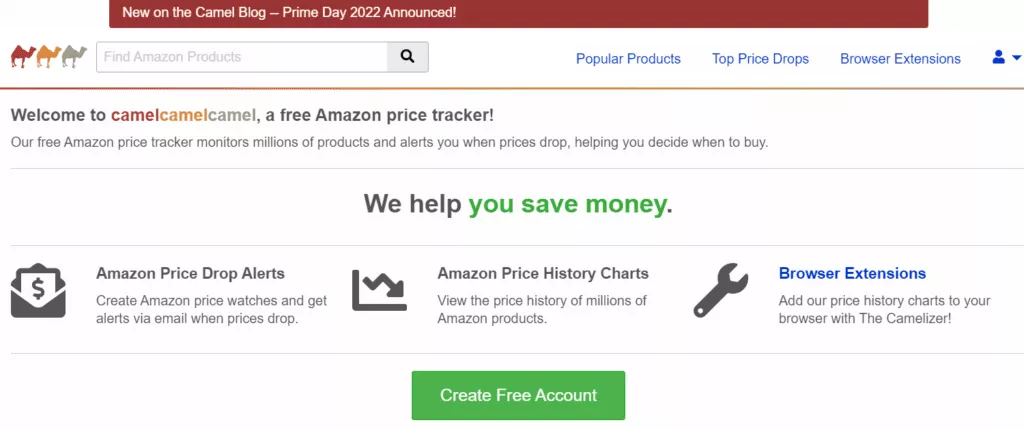 مقارنة أسعار الأمازون camelcamelcamel