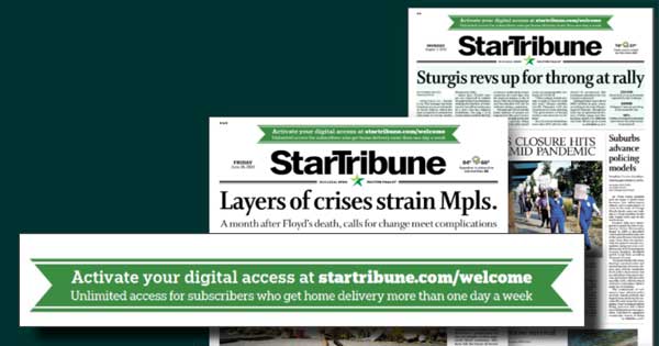 digitale Abo-Aktion star tribune