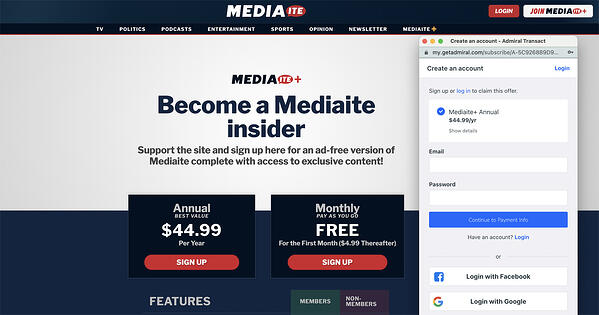 Abonnement payant et solutions Paywall par Admiral