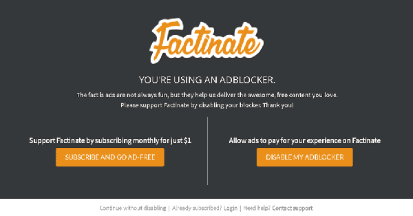 offrir aux utilisateurs d'adblock un abonnement ou désactiver le choix - Admiral