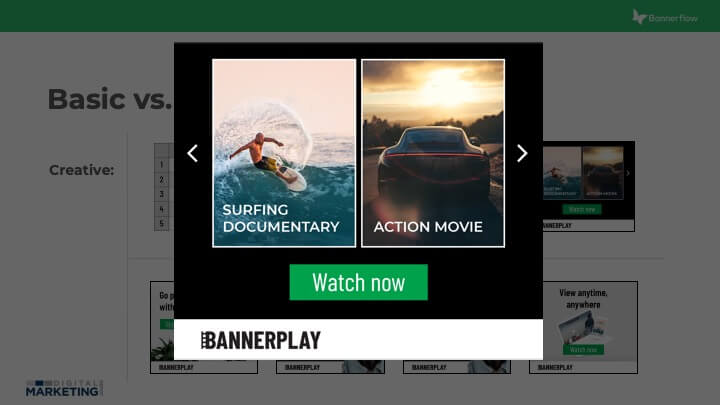 Básico vs. Diapositiva creativa DCO32