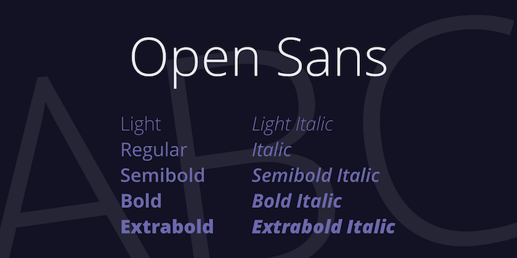 افتح Sans