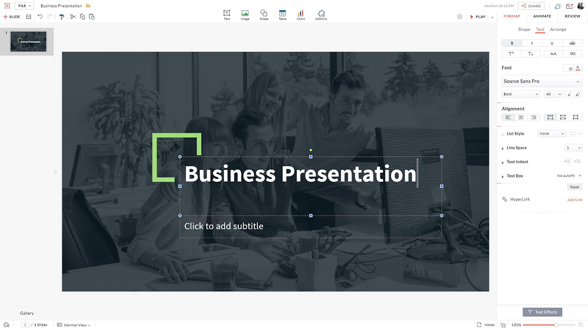 最高のプレゼンテーションソフトウェア-zohoshoweditor
