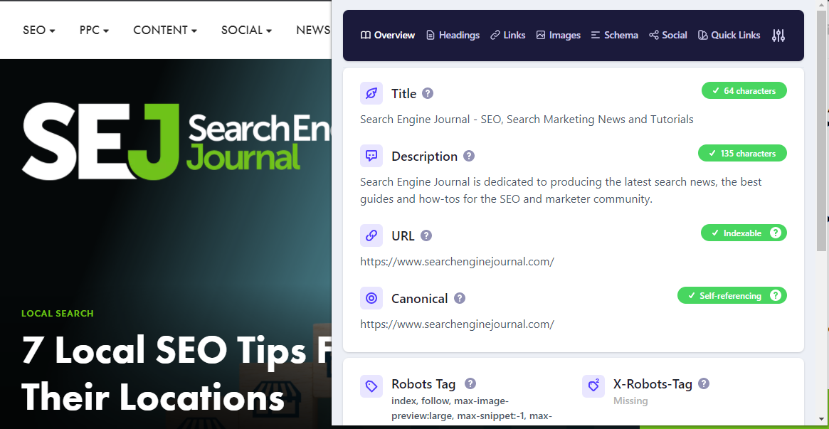 ملحق SEO مفصل