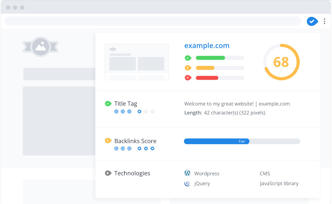 ملحق WooRank Chrome