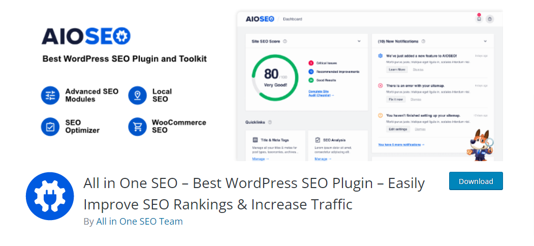 Semua dalam Satu SEO – Plugin SEO WordPress