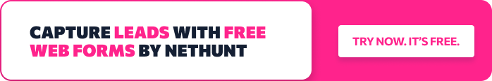 Tangkap Prospek dengan Formulir Web Cantik oleh NetHunt